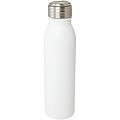 Láhev na pití, 700ml, z nerezové oceli s poutkem, bílá