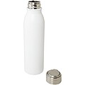 Láhev na pití, 700ml, z nerezové oceli s poutkem, bílá