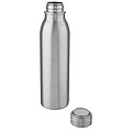 Láhev na pití, 700ml, z nerezové oceli s poutkem, stříbrná