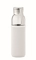 Láhev na pití z recyklovaného skla, neoprenový rukáv, 500ml, béžová
