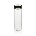 Láhev na pití z RPET, 600ml, transparentní se šedým víčkem