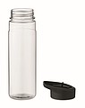 Láhev na pití z RPET, 650ml, černé víčko