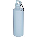 Láhev na vodu s karabinou z recyklovaného plastu 750 ml, jemně modrá