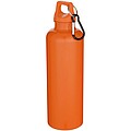 Láhev na vodu s karabinou z recyklovaného plastu 750 ml, oranžová
