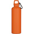 Láhev na vodu s karabinou z recyklovaného plastu 750 ml, oranžová