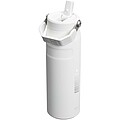 Láhev na vodu vyklápěcím brčkem 700 ml, bílá