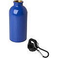 Láhev na vodu z nerezové oceli s karabinou 400ml, královská modrá