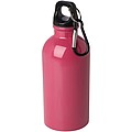 Láhev na vodu z nerezové oceli s karabinou 400ml, růžová