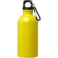 Láhev na vodu z nerezové oceli s karabinou 400ml, žlutá