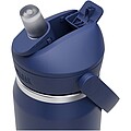 Láhev na vodu z nerezové oceli s výklopným brčkem 750ml, námořní modrá