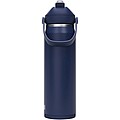 Láhev na vodu z nerezové oceli s výklopným brčkem 750ml, námořní modrá