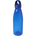 Láhev na vodu z recyklovaného plastu 800 ml, královská modrá