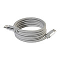 Magnetický 60W kabel USB-C, stříbrná