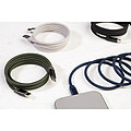 Magnetický 60W kabel USB-C, stříbrná