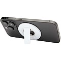 Magnetický stojánek na telefon z recyklovaného plastu s otvírákem na lahve, bílá