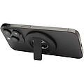 Magnetický stojánek na telefon z recyklovaného plastu s otvírákem na lahve, černá