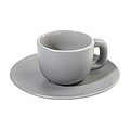 MALBUN Sada šálků na espresso, 85 ml, šedá