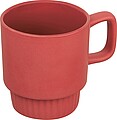 Matný keramický hrek 300 ml, červená
