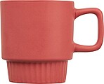 Matný keramický hrek 300 ml, červená