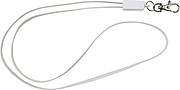 MEDAR Šňůrka na kliče a nabíjecí kabel v jednom, bílá