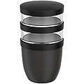 Mepal Ellipse 3dílný hrnec na oběd o objemu 500 ml + 2 × 200 ml, černá