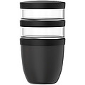 Mepal Ellipse 3dílný hrnec na oběd o objemu 500 ml + 2 × 200 ml, černá