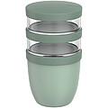 Mepal Ellipse 3dílný hrnec na oběd o objemu 500 ml + 2 × 200 ml, jemně zelená