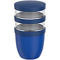 Mepal Ellipse 3dílný hrnec na oběd o objemu 500 ml + 2 × 200 ml, tmavě modrá
