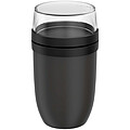 Mepal Ellipse hrnec na jídlo o objemu 750 + 300 ml, černá