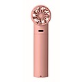 Mini ruční vysokorychlostní ventilátor, jemně růžová