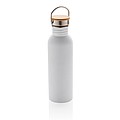Moderní nerezová láhev na vodu, objem 700ml, bílá