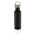 Moderní nerezová láhev na vodu, objem 700ml, černá