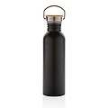 Moderní nerezová láhev na vodu, objem 700ml, černá