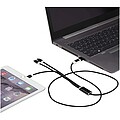 Nabíjecí kabel 5v1 z recyklovaného hliníku, černá