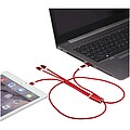 Nabíjecí kabel 5v1 z recyklovaného hliníku, červená