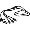 Nabíjecí kabel 6v1, černá