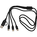 Nabíjecí kabel 6v1, černá