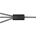 Nabíjecí kabel Alphecca z recyklovaného hliníku a RPET, 5 v 1, černá