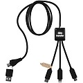 Nabíjecí kabel rPET 5 v 1 s přenosem dat SCX.design C45, černá