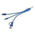 Nabíjecí kabel s přívěškem na klíče, tmavě modrá
