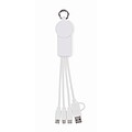 Nabíjecí type-C kabel 2v1, bílá