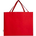 Nákupní taška z recyklované bavlny, 220 g/m2 40L, červená