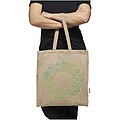 Nákupní taška z recyklované bavlny a polyesteru, šedá