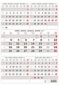 Nástěnný kalendář pětiměsíční šedý 2027