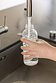 Nepropustná lahev s kovovým uzávěrem 620 ml, průhledné