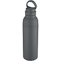 Nerezová láhev na vodu s vakuovou izolací 650 ml, tmavě šedá