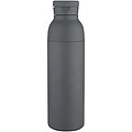 Nerezová láhev na vodu s vakuovou izolací 650 ml, tmavě šedá