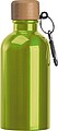 Nerezová láhev s karabinou 400 ml, světle zelená