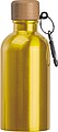 Nerezová láhev s karabinou 400 ml, žlutá
