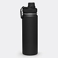 Nerezová termoska 600ml, s černým víčkem, černá